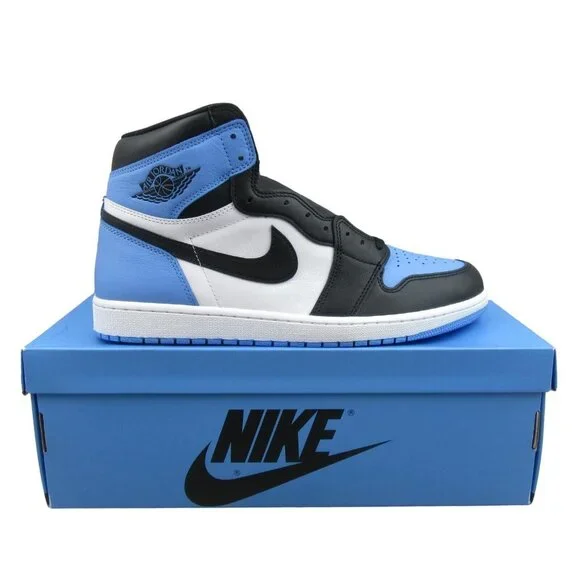 Air Jordan 1 Retro High OG UNC Men' Size 13 University Blue Black NEW - Picture 1 of 15